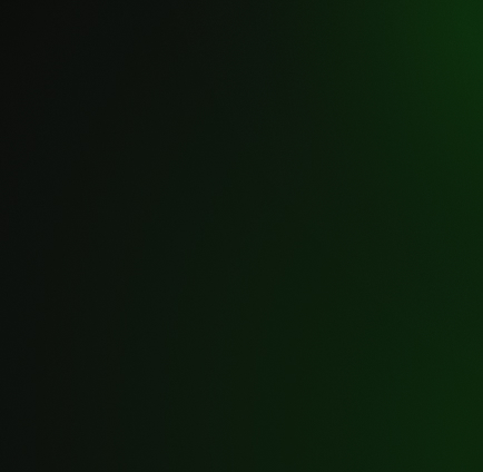 Dark green gradient trust section card background