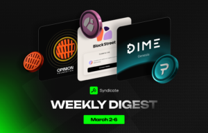 Syndicate Weekly Digest: ТОП-10 подій минулого тижня в криптопроєктах